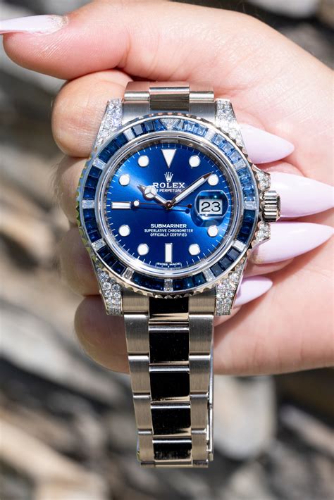 rolex sapphire ruby diamond|rolex submariner sapphire.